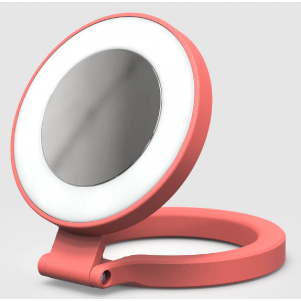 ShiftCam SnapLight 磁吸補光燈 (柚紅色) - 四段亮度調整、可翻轉自拍補光